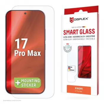 Tempered Smart Glass klaasist ekraanikaitse e.v.i. jaoks Xiaomi 17 Pro Max (9H), paigalduskleebis, läbipaistev, 1 tk