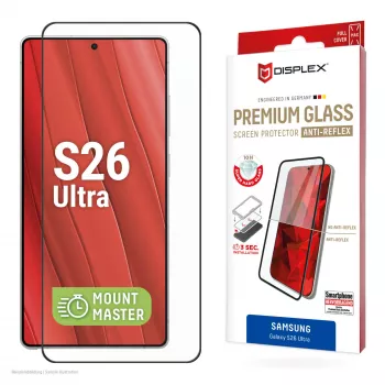 Displex Premium ekraanikaitseklaas (täiskate, 10H) Samsung S26 Ultra jaoks, täiskate