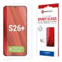 Tempered Smart Glass screen protector e.v.i. for Samsung Galaxy S26+ (9H), transparent, dry application, 1 pc