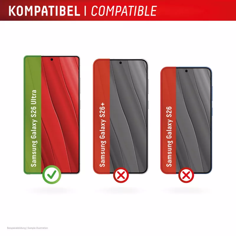 Displex Smart Glass (9H) Samsung S26 Ultra jaoks, purunemiskindel, Samsung, Galaxy S26 Ultra, Kuiv paigaldus, Purunemiskindel, Mustusekindel, Kriimustuskindel, Läbipaistev, 1 tk