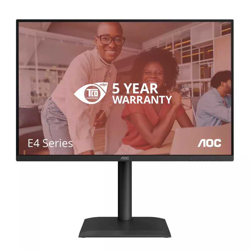 AOC E4 X24E4U arvutikuvar 61 cm (24 tolli) 1920 x 1200 pikslit Full HD LED Must