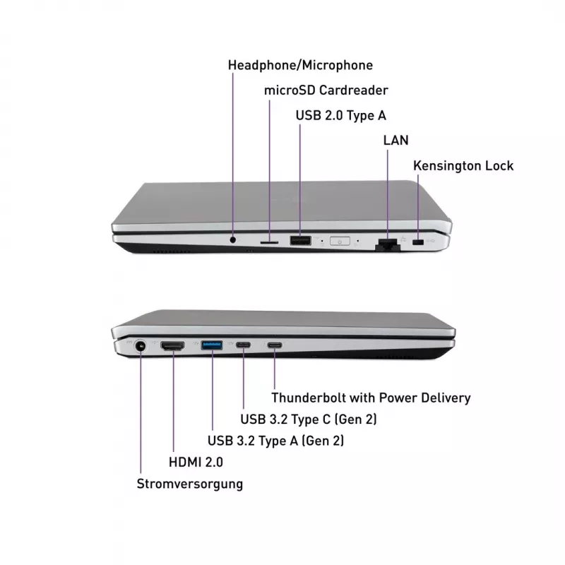 TERRA MOBILE US1220800 sülearvuti Intel® Core™ i7 i7-1355U 39,6 cm (15,6-tolline) Full HD 16 GB DDR5-SDRAM 512 GB SSD Wi-Fi 6 (802.11ax) Windows 11 Pro Silver