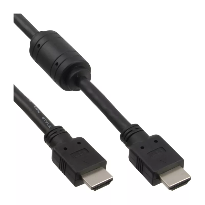 InLine HDMI-kaabel High Speed isane + ferriit must 1,8m