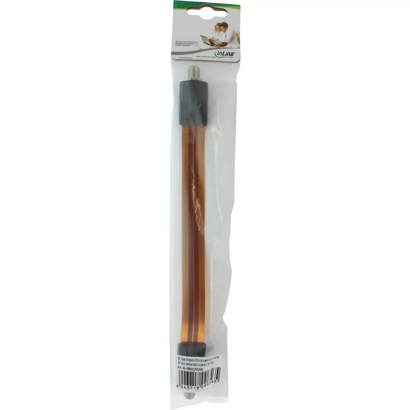 Akna läbiviik InLine SAT-kaabel superslim F-pistikuga, 0,11 m kaabel, 23×265×12 mm