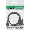 InLine HDMI-DVI-kaabel isane / 18+1 isane kullatud 15m