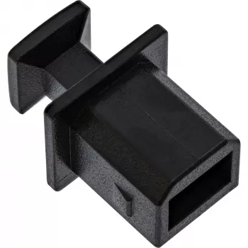 InLine tolmukaitse USB-B emasele, must, 50 tk.