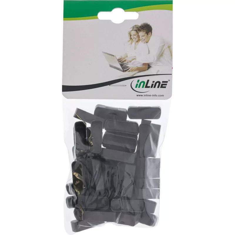 InLine tolmukate DVI-pesale, must, 50 tk, 59948G