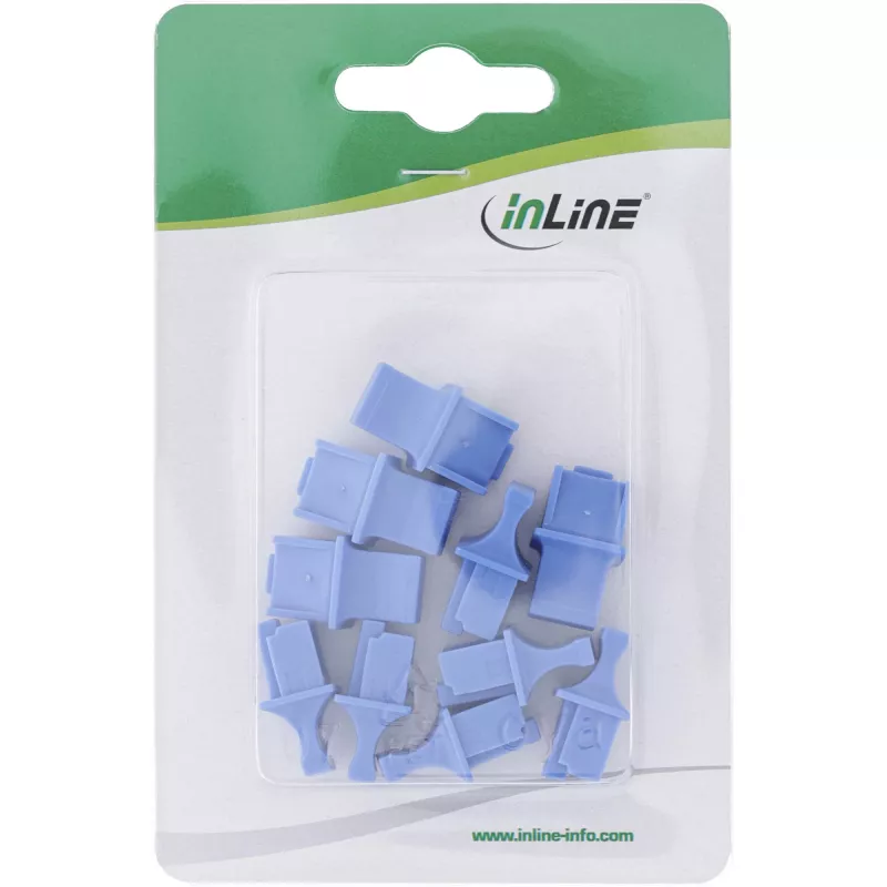 InLine RJ45 emase pistiku tolmukate, sinine, 10 tk.