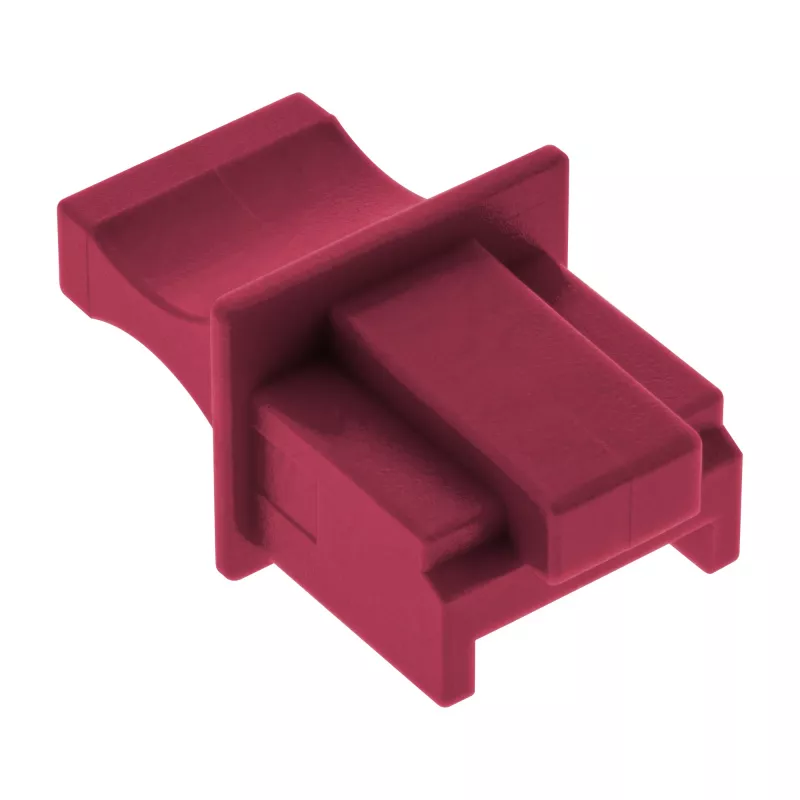 InLine tolmukate RJ45 emaspesale, tumepunane, 10 tk