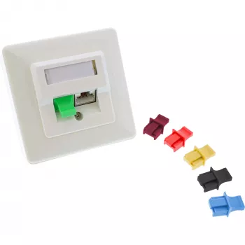 Tolmukate RJ45 emapistiku jaoks InLine 59942C must 10 tk