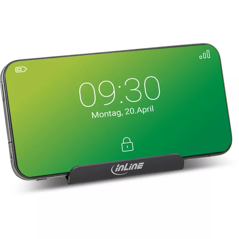 InLine nutitelefoni ja mobiiltelefoni lauaalus, passiivne hoidik, must