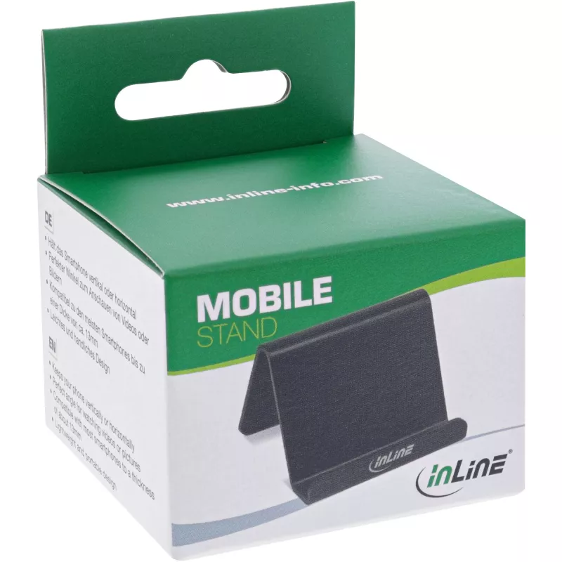 InLine nutitelefoni ja mobiiltelefoni lauaalus, passiivne hoidik, must