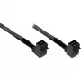Mini SAS HD kaabel InLine SFF-8643 SFF-8643-le, mõlemalt poolt nurga all, Sideband, 1 m