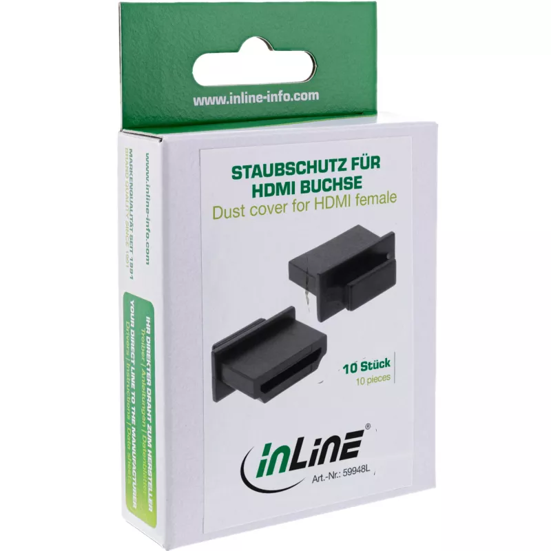 InLine tolmukate HDMI emase pordi jaoks must 10 tk