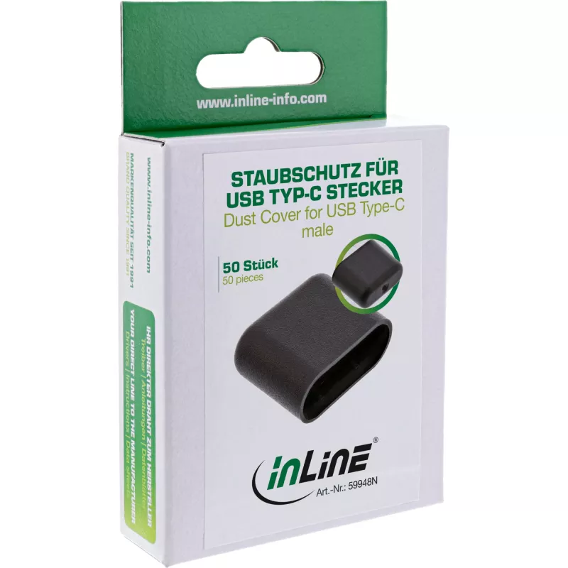 Tolmukate USB-C isasele InLine 59948N must 50 tk