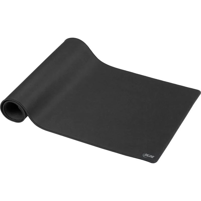 Lauamatt InLine hiir pad XL, tekstiilpind, must, 900×400×2 mm