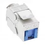 InLine RJ45 Keystone Jack Snap-In moodul Cat.6a, tolmukattega sinine