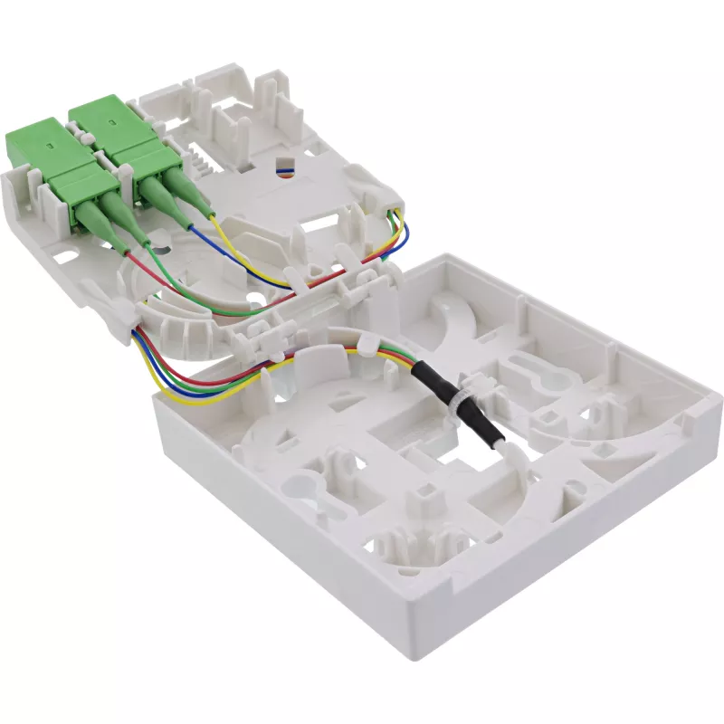 InLine FTTH ühenduskarp eelmonteeritud 4x LC/APC 9/125µm 30m