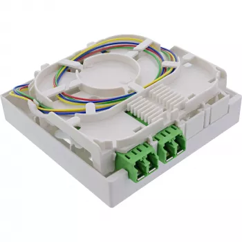 InLine FTTH ühenduskarp eelmonteeritud 4x LC/APC 9/125µm 50m
