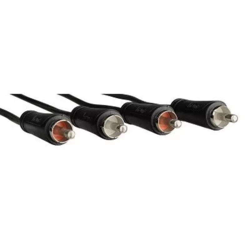 Hama 00122329 helikaabel 2,5 m 2 x RCA Must