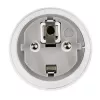 Hama 00121991 toitepistikuadapter tüüp F tüüp G (UK) valge