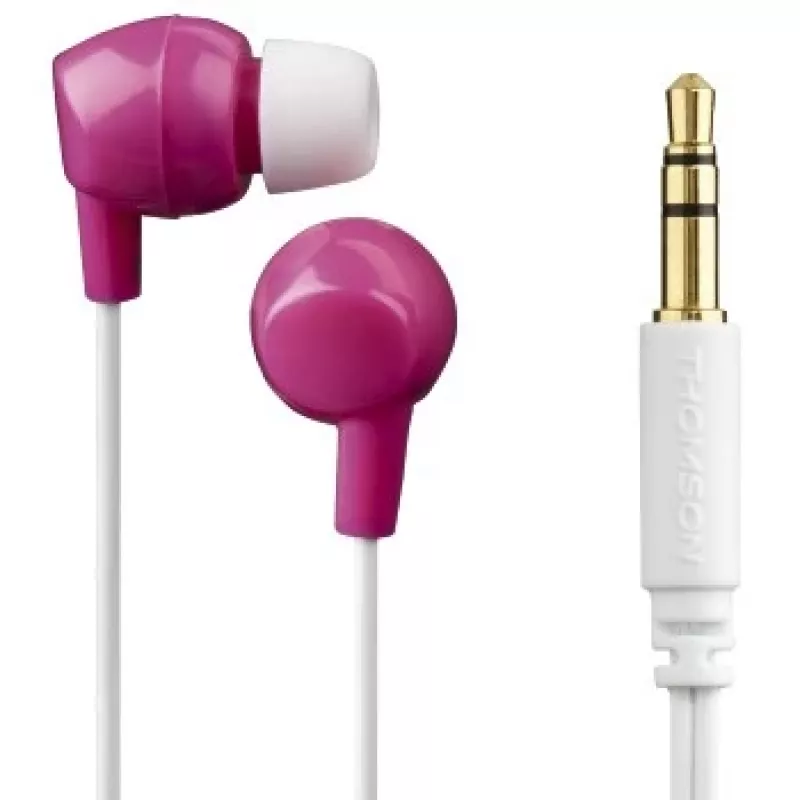 Hama Thomson EAR3106P Kõrvaklapid Juhtmega Kõrvasisesed Muusika Roosa, Valge