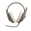 Hama SoundZ 333 Peakomplekt Juhtmega Peavõru Mängimine USB Type-A Beež, Pruun