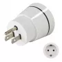 Hama 00223432 toitepistiku adapter tüüp B tüüp C (Europistik)+tüüp F valge