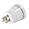 Hama 00223432 toitepistiku adapter tüüp B tüüp C (Europistik)+tüüp F valge