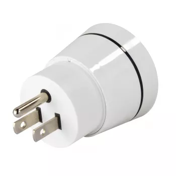 Hama 00223432 toitepistiku adapter tüüp B tüüp C (Europistik)+tüüp F valge