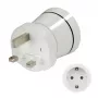 Hama 00223433 toitepistiku adapter Type G (UK), Type C (europistik)+Type F, valge