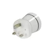 Hama 00223433 toitepistiku adapter Type G (UK), Type C (europistik)+Type F, valge