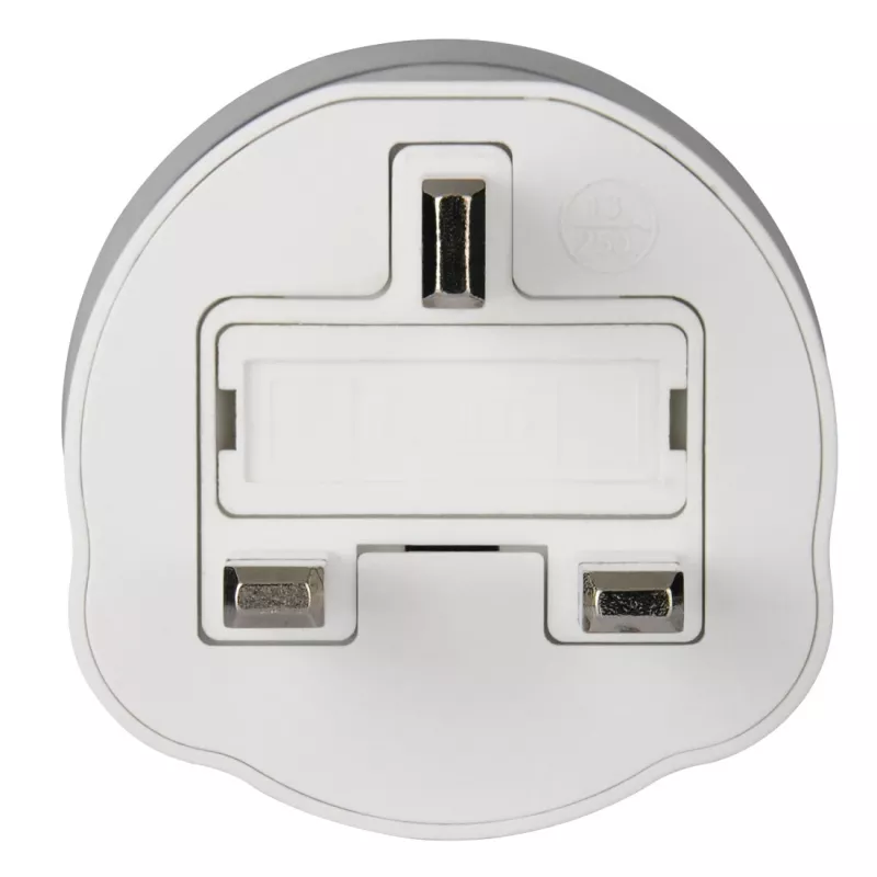 Hama 00223433 toitepistiku adapter Type G (UK), Type C (europistik)+Type F, valge