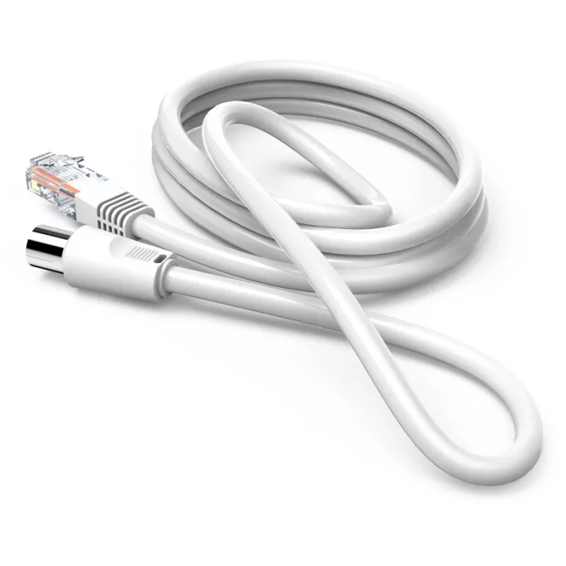 Hama 00205032 koaksiaalkaabel 2,5 m RJ-45 Valge