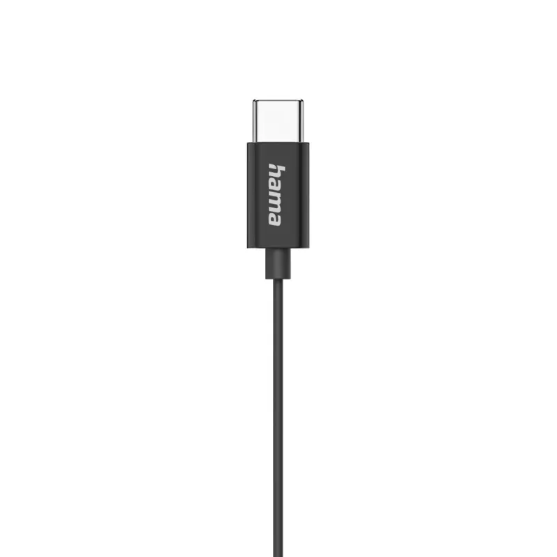 Hama Classy peakomplekt, juhtmega, kõrvasisene, kõned/muusika, USB USB-C, must