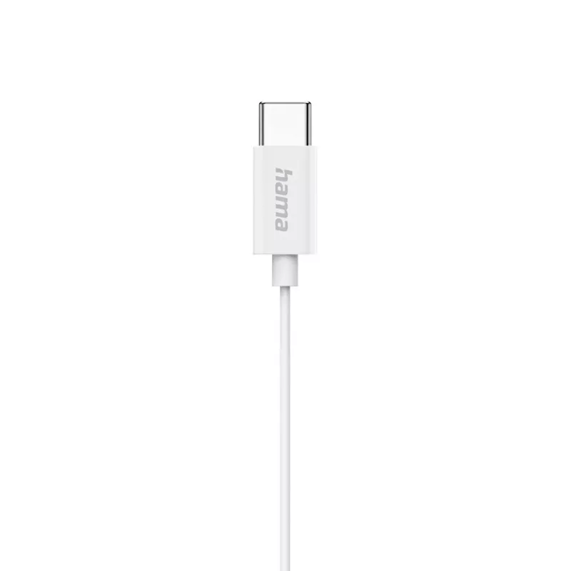 Hama Classy peakomplekt juhtmega kõrvasisesed kõned/muusika USB USB-C valge