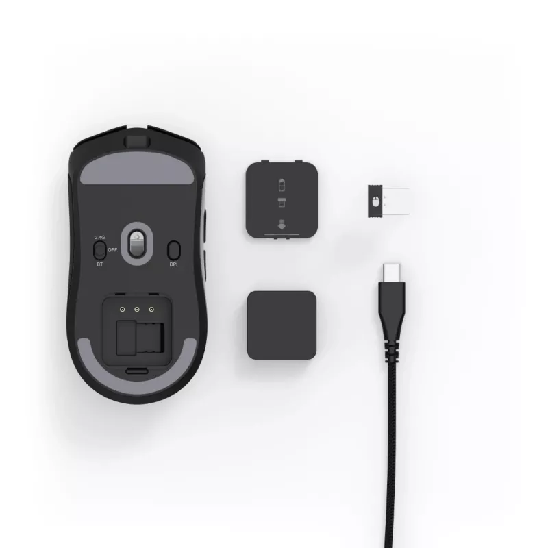Hama Reaper 820 juhtme- ja Bluetooth-hiir Gamingu paremakäeline raadiosageduslik traadita + Bluetooth + USB tüüp-A optiline 26000 DPI