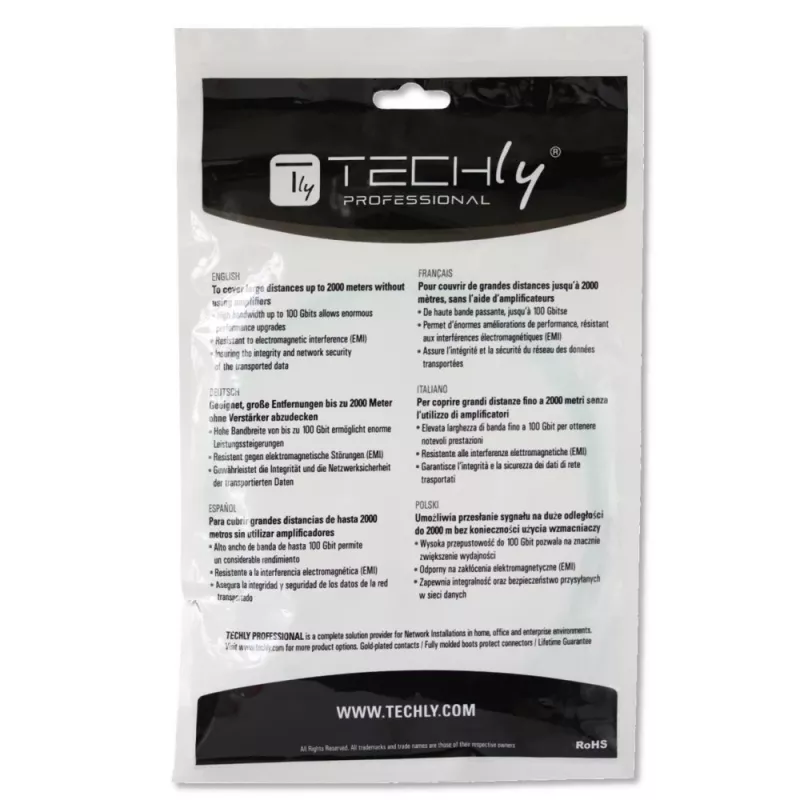 Techly ST/LC Multimode 50/125 OM3 1m fiiberoptiline kaabel ILWL D5-STLC-010/OM3