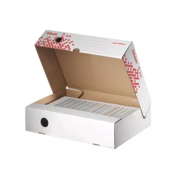 Esselte arhiivikast Speedbox FSC® Horisontal 80 mm, punane, valge, A4, 180 g, 80 x 350 x 250 mm