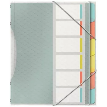 Esselte Colour'Breeze vaheleheraamat 6 vahelehega, mitmevärviline, polüpropüleen (PP), 266 mm, 20 mm, 240 g, 1 tk