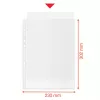 Esselte Recycle Tasku A4, 210 x 297 mm (A4), Läbipaistev, Polüpropüleen (PP), Portree, Ülemine, 0.07 mm