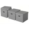 Esselte Home Storage Box Cube, 3 tk pakend, papp, hall, 320 mm, 315 mm, 365 mm, 850 g
