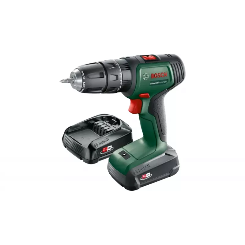 Bosch UniversalImpact 18V 1450 RPM võtmeta 1,3 kg roheline