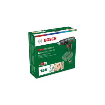 Bosch EasyImpact 18V 40 1630 RPM võtmeta 1,4 kg roheline
