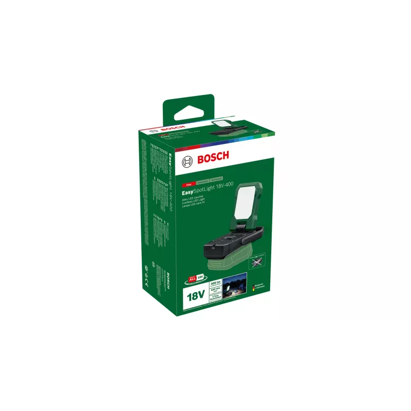 Bosch EasySpotLight 18V-400 Must, Roheline Universaalne taskulamp LED