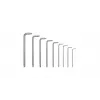Bosch 1 600 A02 Z9C, L-torx-võtmekomplekt, TX10, TX15, TX20, TX25, TX27, TX30, TX40, TX8, TX9, roheline, hõbedane, teras, plast, 69 mm