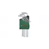 Bosch 1 600 A02 Z9C, L-torx-võtmekomplekt, TX10, TX15, TX20, TX25, TX27, TX30, TX40, TX8, TX9, roheline, hõbedane, teras, plast, 69 mm