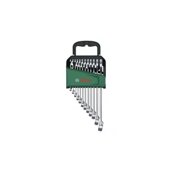 Bosch 1 600 A02 Z9D, 6,7,8,9,10,11,12,13,14,15,17,19 mm, Roostevaba teras, Kroom-vanaadiumteras, Satiin, 12 tk