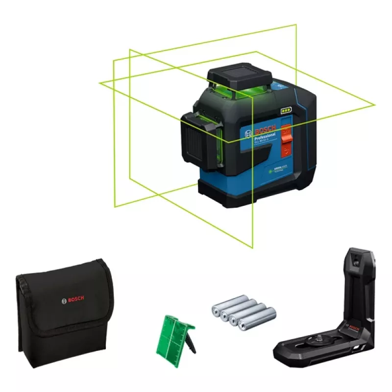 Bosch GLL 80-33 G joonlaser 30 m 500-540 nm (< 10 mW)
