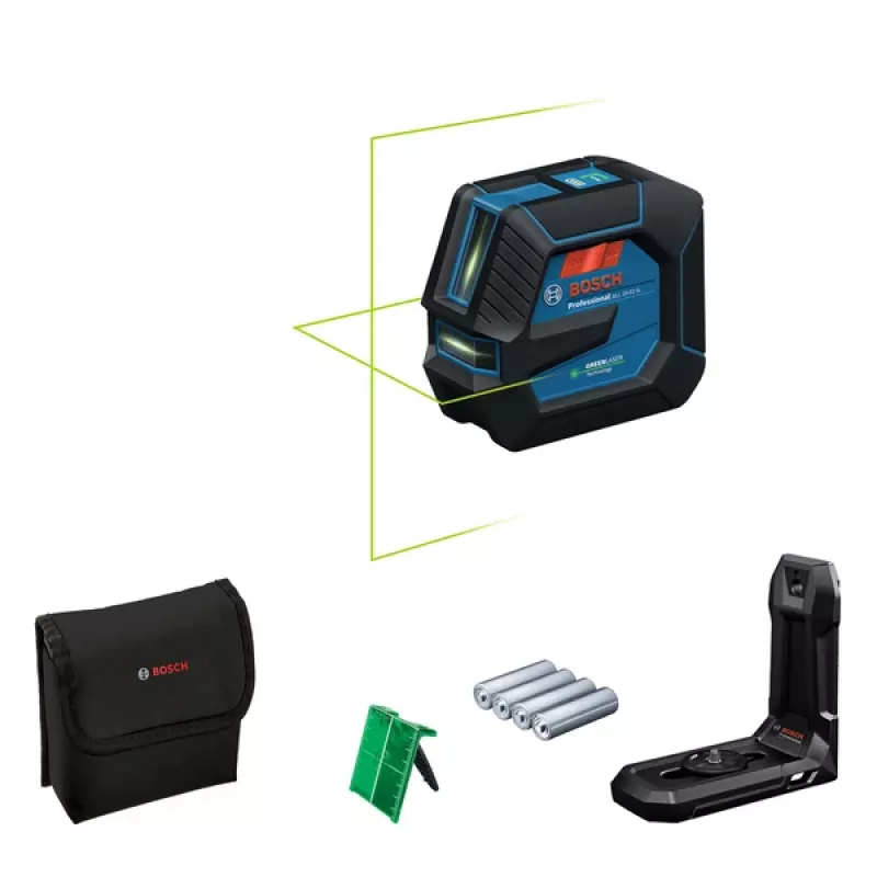 Bosch GLL 20-22 G joonlaser 20 m 500-540 nm (< 10mW)